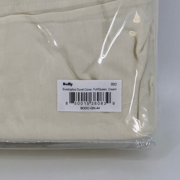 NEW! Buffy Breeze Eucalyptus Duvet Cover Full/Queen Size Cream $139 msrp I3-1 - Picture 8 of 8